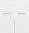 vidaXL - Wastafelkast - 41x38,5x46 - cm - spaanplaat - hoogglans - wit