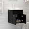 vidaXL - Wastafelkast - 41x38,5x46 - cm - spaanplaat - zwart
