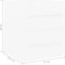vidaXL - Wastafelkast - 41x38,5x48 - cm - bewerkt - hout - wit
