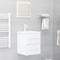 vidaXL - Wastafelkast - 41x38,5x48 - cm - bewerkt - hout - wit