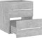 vidaXL - Wastafelkast - 41x38,5x48 - cm - spaanplaat - betongrijs