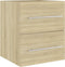 vidaXL - Wastafelkast - 41x38,5x48 - cm - spaanplaat - sonoma - eikenkleurig