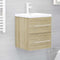 vidaXL - Wastafelkast - 41x38,5x48 - cm - spaanplaat - sonoma - eikenkleurig