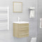 vidaXL - Wastafelkast - 41x38,5x48 - cm - spaanplaat - sonoma - eikenkleurig