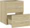 vidaXL - Wastafelkast - 41x38,5x48 - cm - spaanplaat - sonoma - eikenkleurig