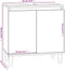 vidaXL - Wastafelkast - 58x33x60 - cm - bewerkt - hout - betongrijs
