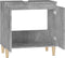 vidaXL - Wastafelkast - 58x33x60 - cm - bewerkt - hout - betongrijs