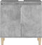 vidaXL - Wastafelkast - 58x33x60 - cm - bewerkt - hout - betongrijs