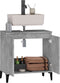 vidaXL - Wastafelkast - 58x33x60 - cm - bewerkt - hout - betongrijs