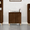vidaXL - Wastafelkast - 58x33x60 - cm - bewerkt - hout - bruin - eikenkleur