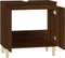 vidaXL - Wastafelkast - 58x33x60 - cm - bewerkt - hout - bruin - eikenkleur