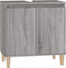 vidaXL - Wastafelkast - 58x33x60 - cm - bewerkt - hout - grijs - sonoma - eikenkleurig