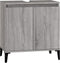 vidaXL - Wastafelkast - 58x33x60 - cm - bewerkt - hout - grijs - sonoma - eikenkleurig