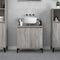 vidaXL - Wastafelkast - 58x33x60 - cm - bewerkt - hout - grijs - sonoma - eikenkleurig