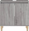 vidaXL - Wastafelkast - 58x33x60 - cm - bewerkt - hout - grijs - sonoma - eikenkleurig