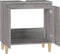 vidaXL - Wastafelkast - 58x33x60 - cm - bewerkt - hout - grijs - sonoma - eikenkleurig