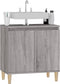 vidaXL - Wastafelkast - 58x33x60 - cm - bewerkt - hout - grijs - sonoma - eikenkleurig