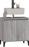 vidaXL - Wastafelkast - 58x33x60 - cm - bewerkt - hout - grijs - sonoma - eikenkleurig