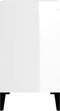 vidaXL - Wastafelkast - 58x33x60 - cm - bewerkt - hout - hoogglans - wit