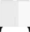 vidaXL - Wastafelkast - 58x33x60 - cm - bewerkt - hout - hoogglans - wit
