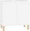 vidaXL - Wastafelkast - 58x33x60 - cm - bewerkt - hout - wit