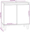 vidaXL - Wastafelkast - 58x33x60 - cm - bewerkt - hout - wit