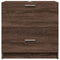 vidaXL - Wastafelkast - 59x37x59 - cm - bewerkt - hout - bruin - eikenkleurig