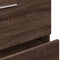 vidaXL - Wastafelkast - 59x37x59 - cm - bewerkt - hout - bruin - eikenkleurig