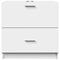 vidaXL - Wastafelkast - 59x37x59 - cm - bewerkt - hout - wit
