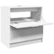 vidaXL - Wastafelkast - 59x37x59 - cm - bewerkt - hout - wit
