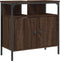 vidaXL - Wastafelkast - 60x30x60 - cm - bewerkt - hout - bruin - eikenkleurig