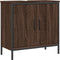 vidaXL - Wastafelkast - 60x30x60 - cm - bewerkt - hout - bruin - eikenkleurig