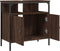 vidaXL - Wastafelkast - 60x30x60 - cm - bewerkt - hout - bruin - eikenkleurig