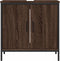 vidaXL - Wastafelkast - 60x30x60 - cm - bewerkt - hout - bruin - eikenkleurig