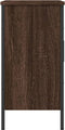 vidaXL - Wastafelkast - 60x30x60 - cm - bewerkt - hout - bruin - eikenkleurig