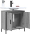 vidaXL - Wastafelkast - 60x30x60 - cm - bewerkt - hout - grijs - sonoma - eikenkleurig