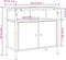 vidaXL - Wastafelkast - 60x30x60 - cm - bewerkt - hout - grijs - sonoma - eikenkleurig
