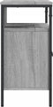 vidaXL - Wastafelkast - 60x30x60 - cm - bewerkt - hout - grijs - sonoma - eikenkleurig