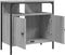 vidaXL - Wastafelkast - 60x30x60 - cm - bewerkt - hout - grijs - sonoma - eikenkleurig