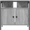 vidaXL - Wastafelkast - 60x30x60 - cm - bewerkt - hout - grijs - sonoma - eikenkleurig