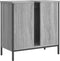 vidaXL - Wastafelkast - 60x30x60 - cm - bewerkt - hout - grijs - sonoma - eikenkleurig