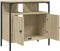 vidaXL - Wastafelkast - 60x30x60 - cm - bewerkt - hout - sonoma - eikenkleurig