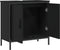 vidaXL - Wastafelkast - 60x30x60 - cm - bewerkt - hout - zwart