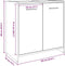 vidaXL - Wastafelkast - 60x33x60 - cm - bewerkt - hout - artisanaal - eikenkleurig
