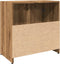 vidaXL - Wastafelkast - 60x33x60 - cm - bewerkt - hout - artisanaal - eikenkleurig