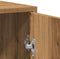 vidaXL - Wastafelkast - 60x33x60 - cm - bewerkt - hout - artisanaal - eikenkleurig