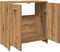 vidaXL - Wastafelkast - 60x33x60 - cm - bewerkt - hout - artisanaal - eikenkleurig