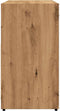 vidaXL - Wastafelkast - 60x33x60 - cm - bewerkt - hout - artisanaal - eikenkleurig