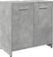 vidaXL - Wastafelkast - 60x33x60 - cm - bewerkt - hout - betongrijs