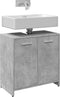 vidaXL - Wastafelkast - 60x33x60 - cm - bewerkt - hout - betongrijs